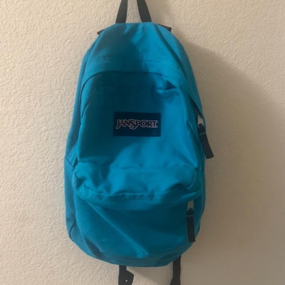 turquoise backpack jansport